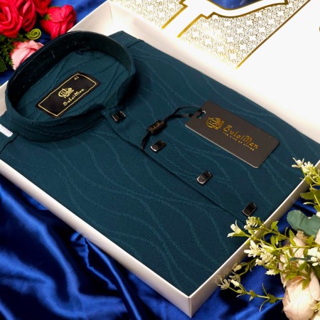 Dark  Blue China Popcorn  Panjabi 2